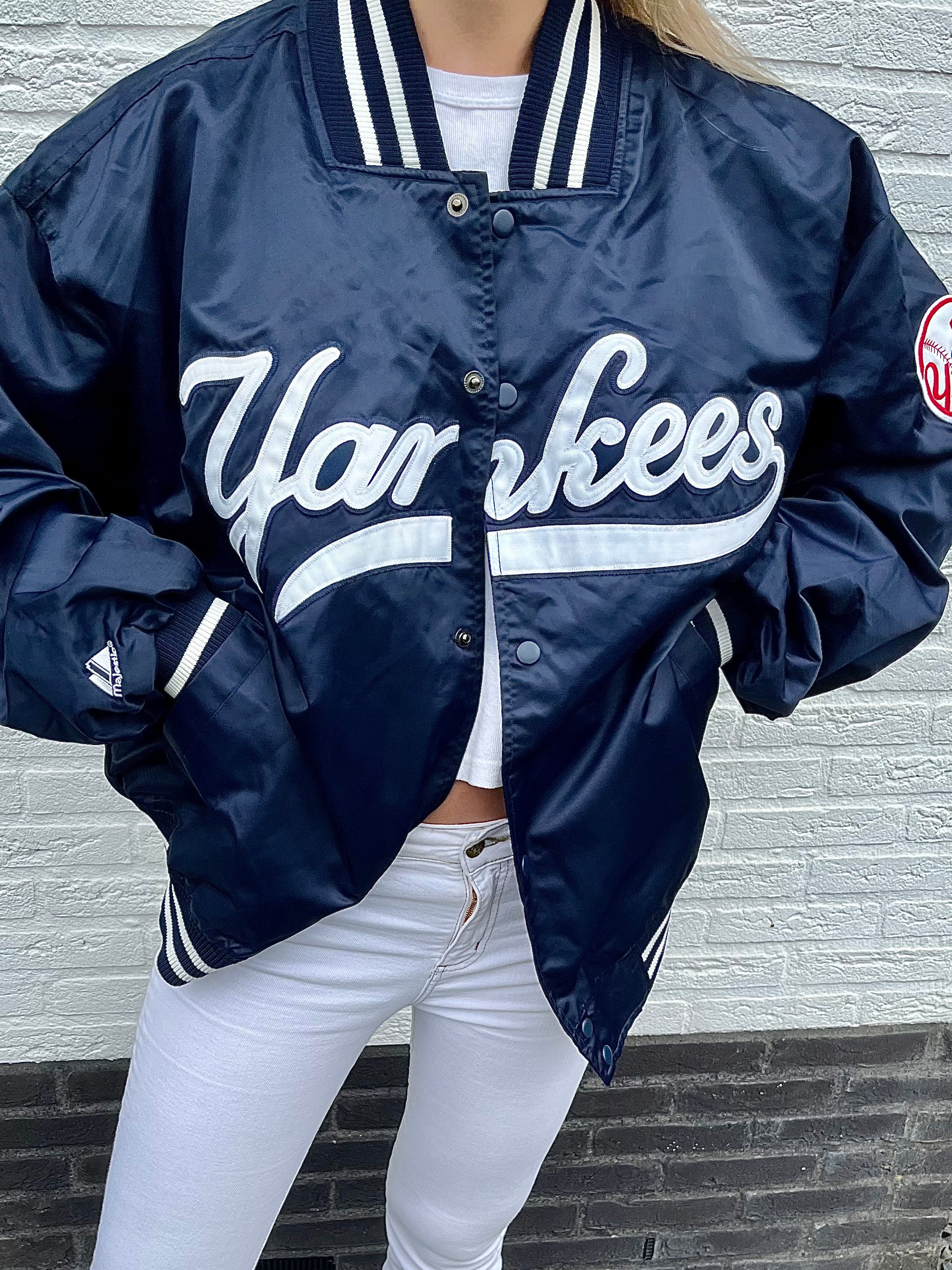 Vintage Majestic Yankees Satin Bomber Jacket for Sale in New York