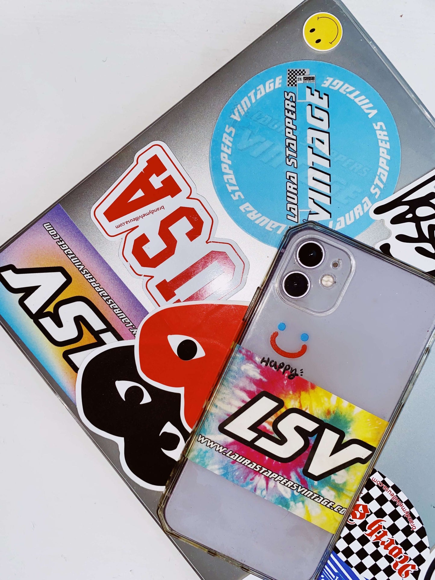 LSV tie dye sticker | Laura Stappers Vintage