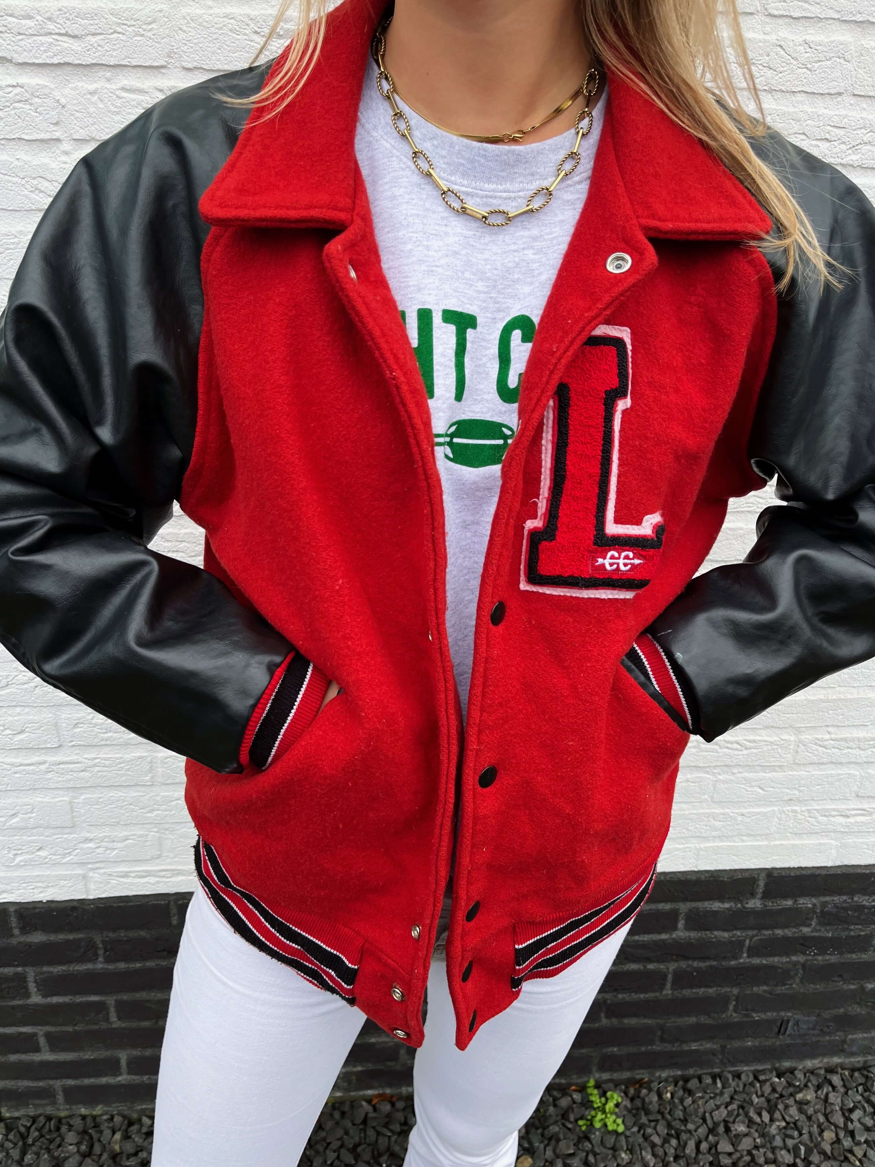 Jacketars Louis Vuitton Patch Varsity Jacket