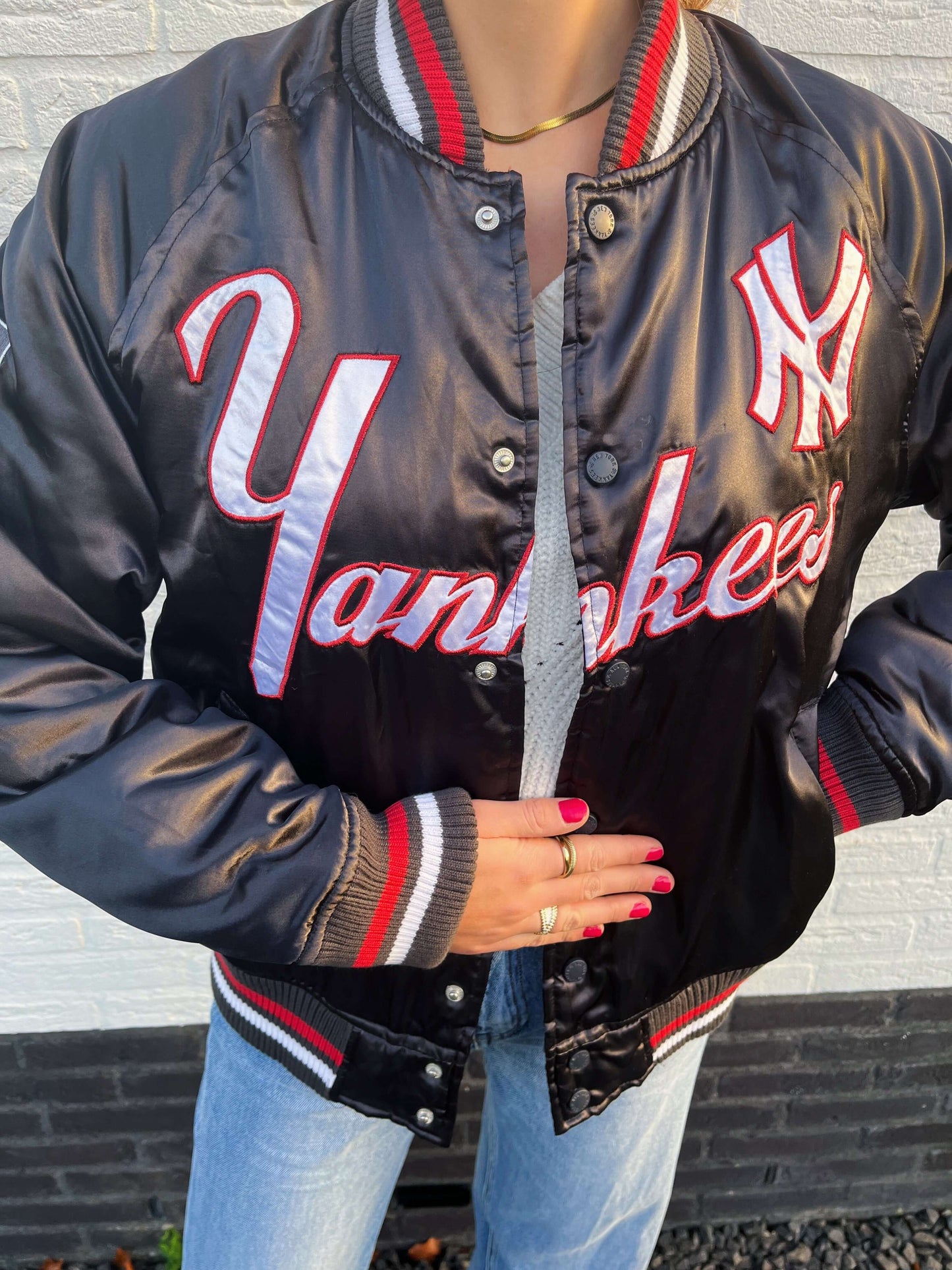 Yankees satin bomber maat S | Laura Stappers Vintage