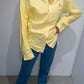 Ralph Lauren blouse yellow | Laura Stappers Vintage