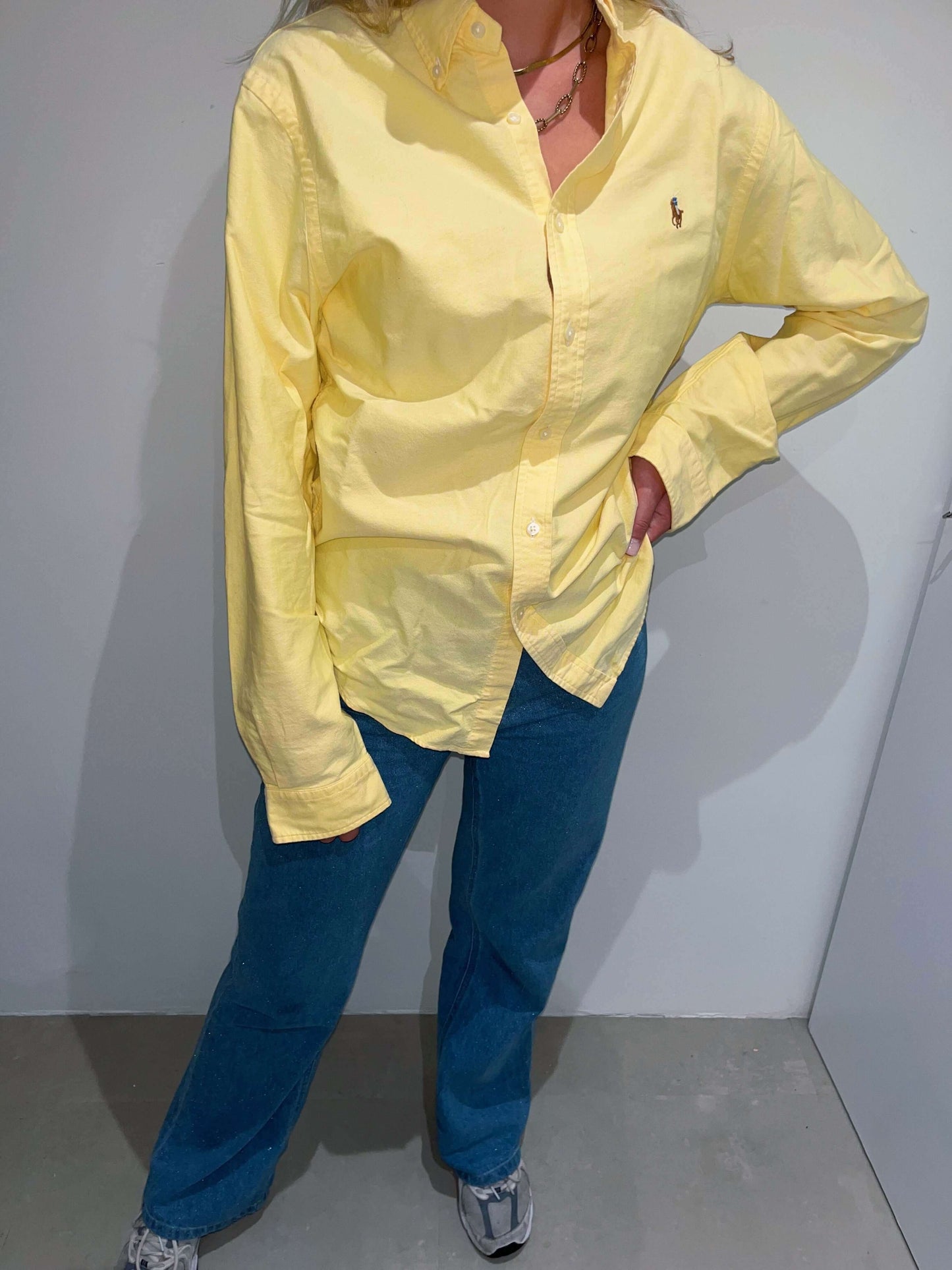 Ralph Lauren blouse yellow | Laura Stappers Vintage