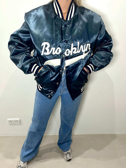 Vintage Brooklyn Dodgers satin jacket | Laura Stappers Vintage