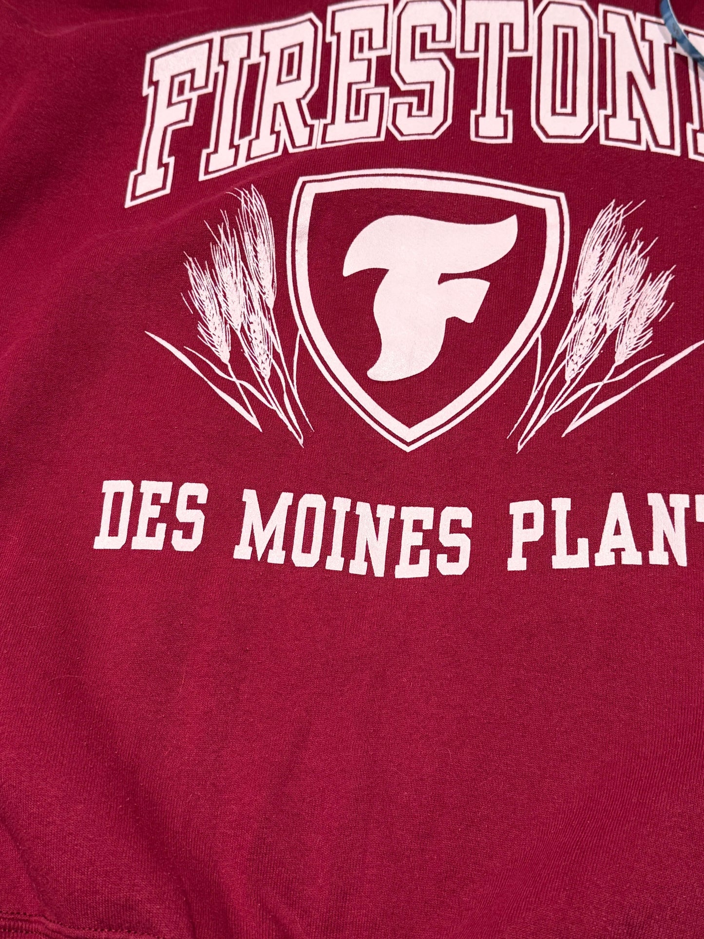 Vintage burgundy Firestone sweater | Laura Stappers Vintage