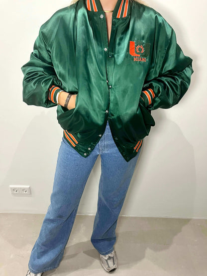 Miami Hurricanes bomber | Laura Stappers Vintage