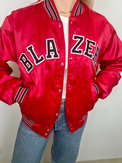 Portland Trail Blazers red jacket | Laura Stappers Vintage