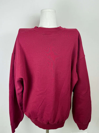 Vintage burgundy Firestone sweater | Laura Stappers Vintage