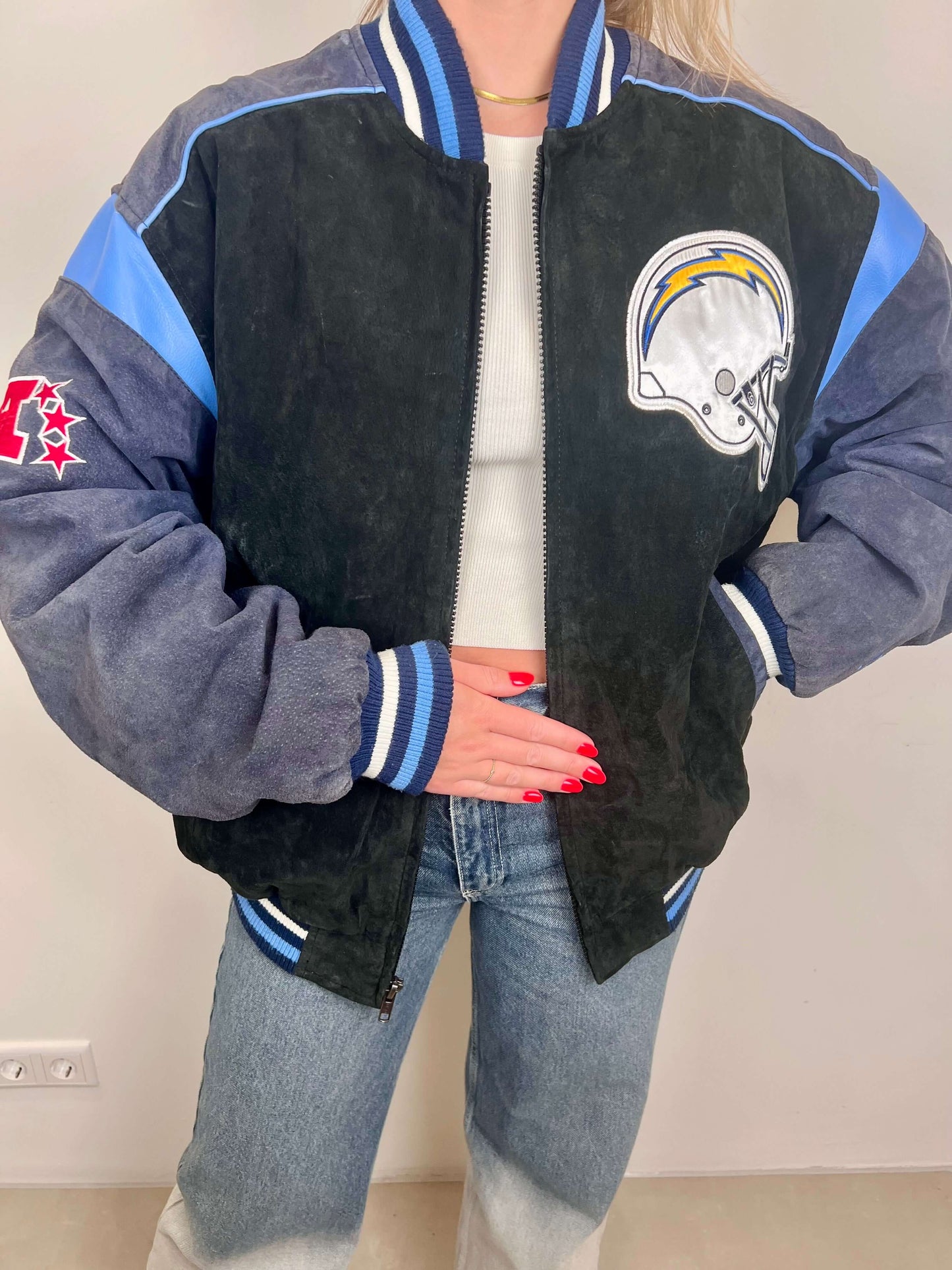 San Diego Chargers suede jacket