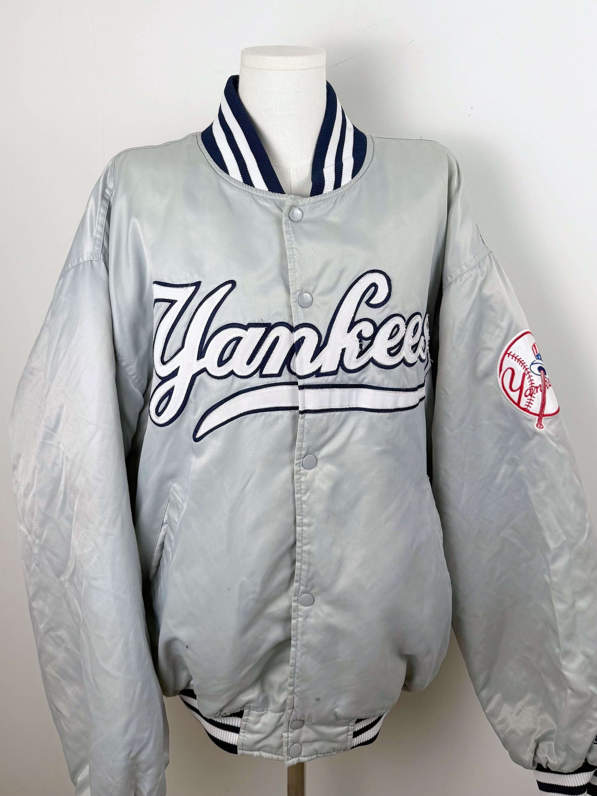 Yankees spell-out jacket grijs | Laura Stappers Vintage