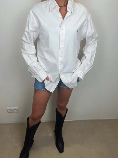 Vintage Ralph Lauren blouse white | Laura Stappers Vintage