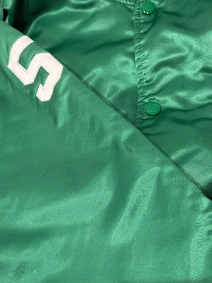 Vintage satin varsity jacket groen | Laura Stappers Vintage