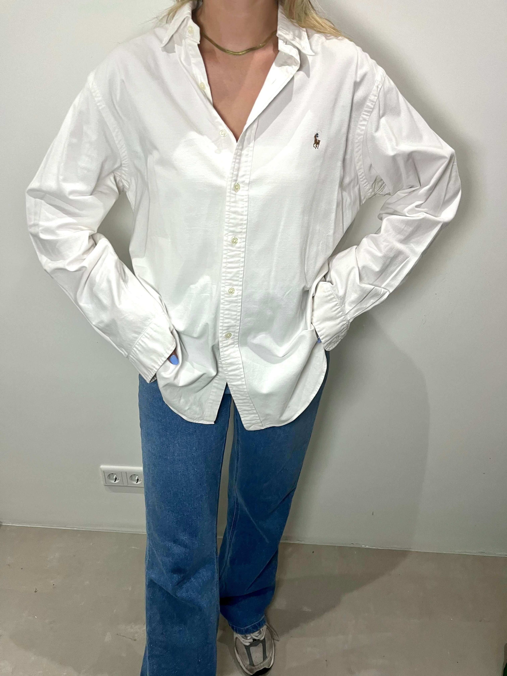 Vintage Ralph Lauren blouse white | Laura Stappers Vintage