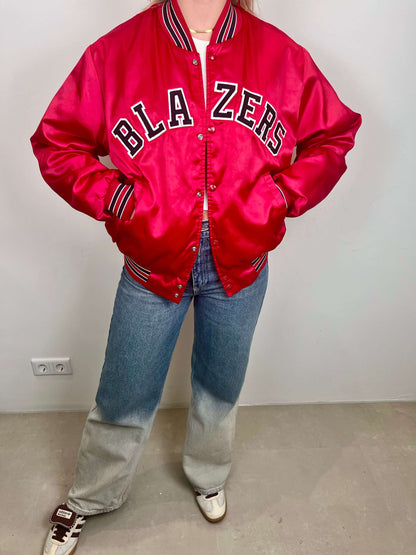 Portland Trail Blazers red jacket | Laura Stappers Vintage