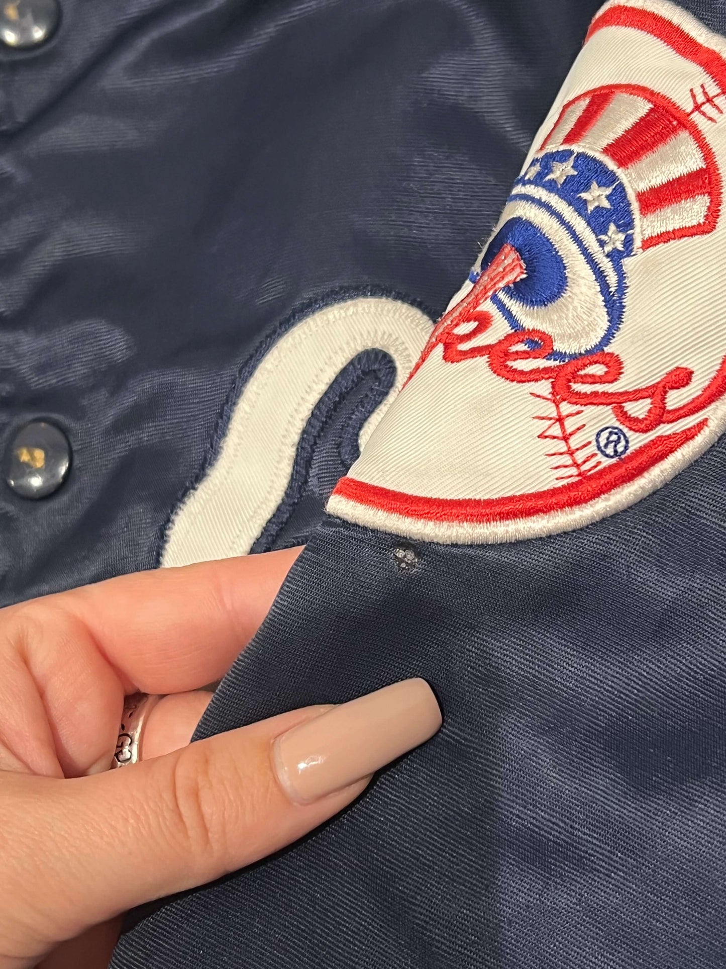 Vintage NY Yankees spell-out jacket | Laura Stappers Vintage