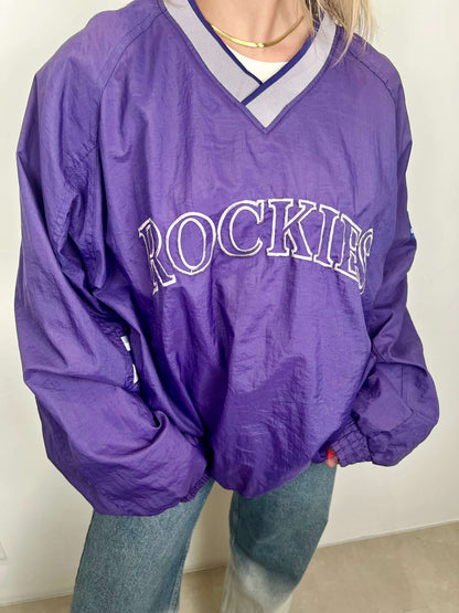 Colorado Rockies Pullover Windbreaker | Laura Stappers Vintage