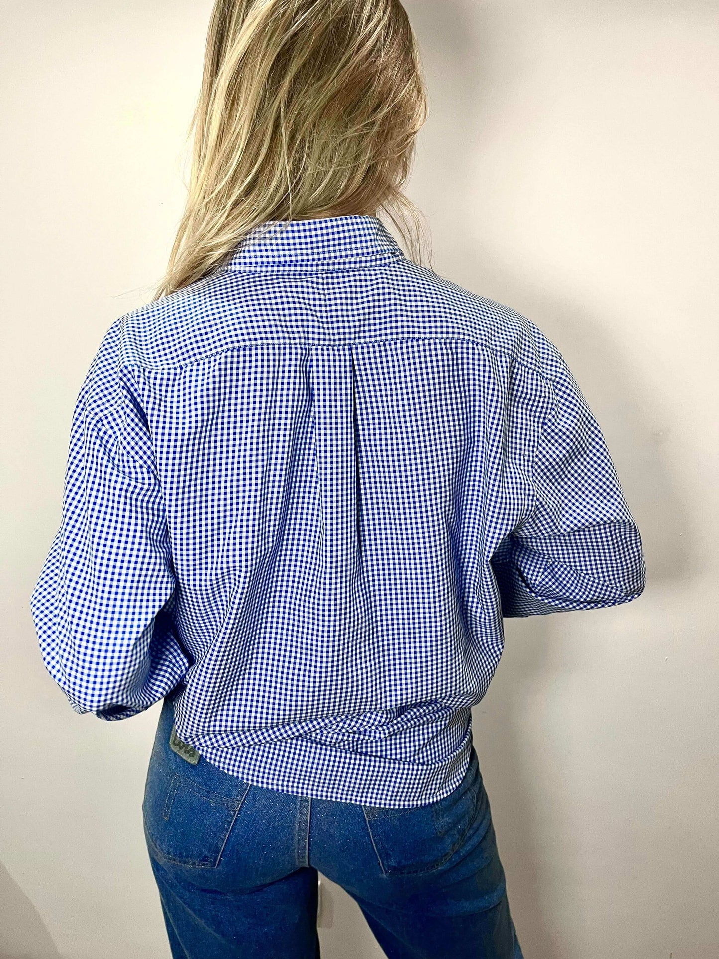 Ralph Lauren checkered blouse | Laura Stappers Vintage