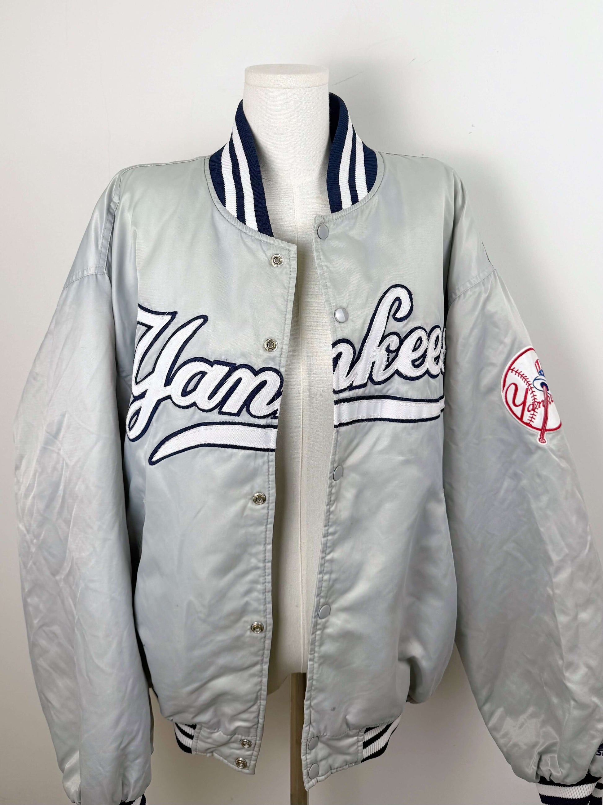 Yankees spell-out jacket grijs | Laura Stappers Vintage