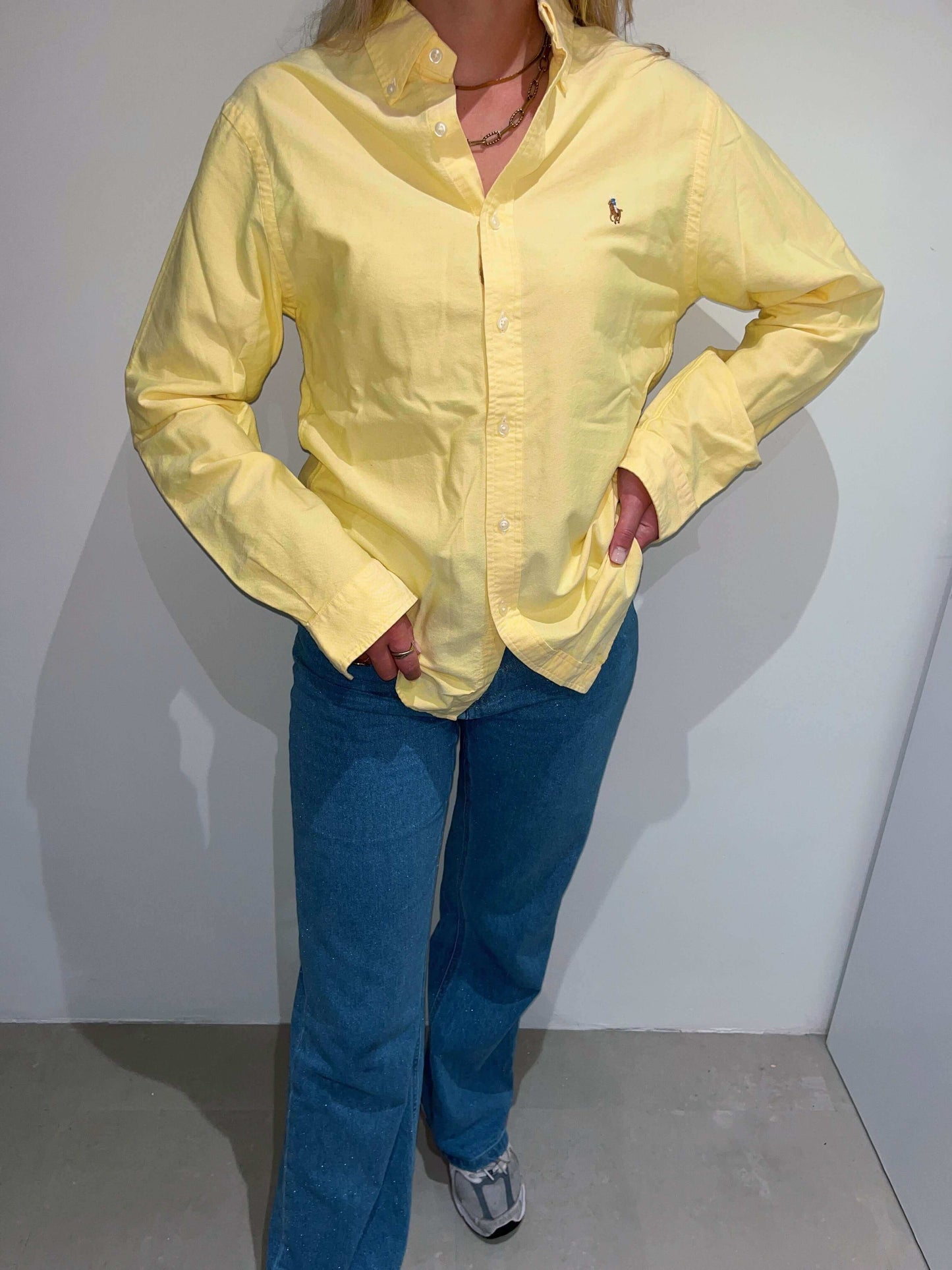 Ralph Lauren blouse yellow | Laura Stappers Vintage