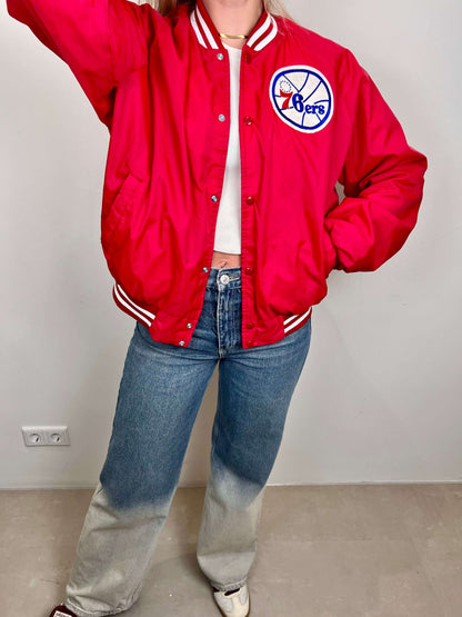 Vintage 76ers satin jacket | Laura Stappers Vintage