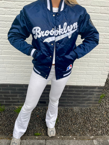 Vintage satin Brooklyn bomber jacket | Laura Stappers Vintage