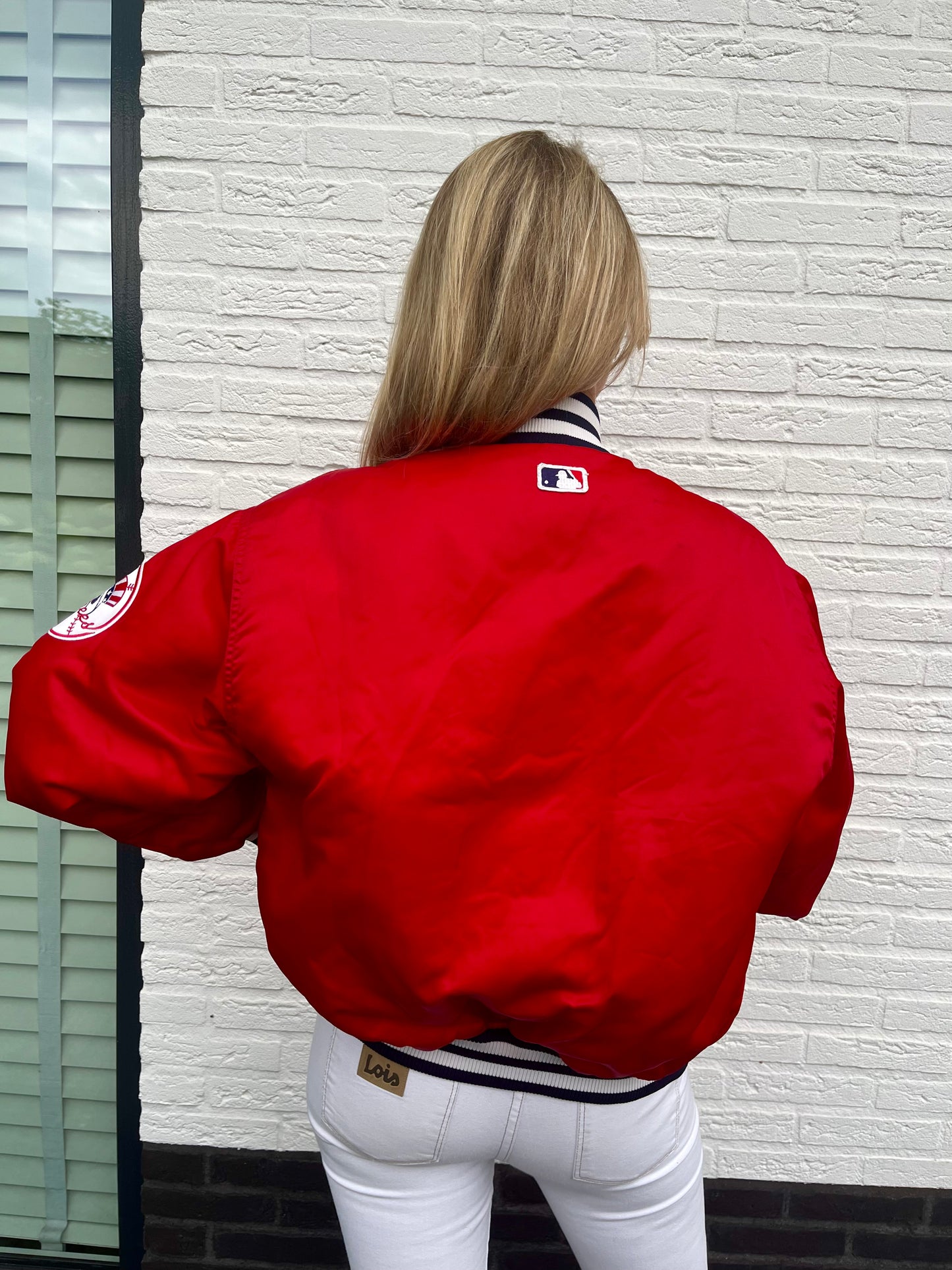 Starter Yankees spell-out bomber red | Laura Stappers Vintage