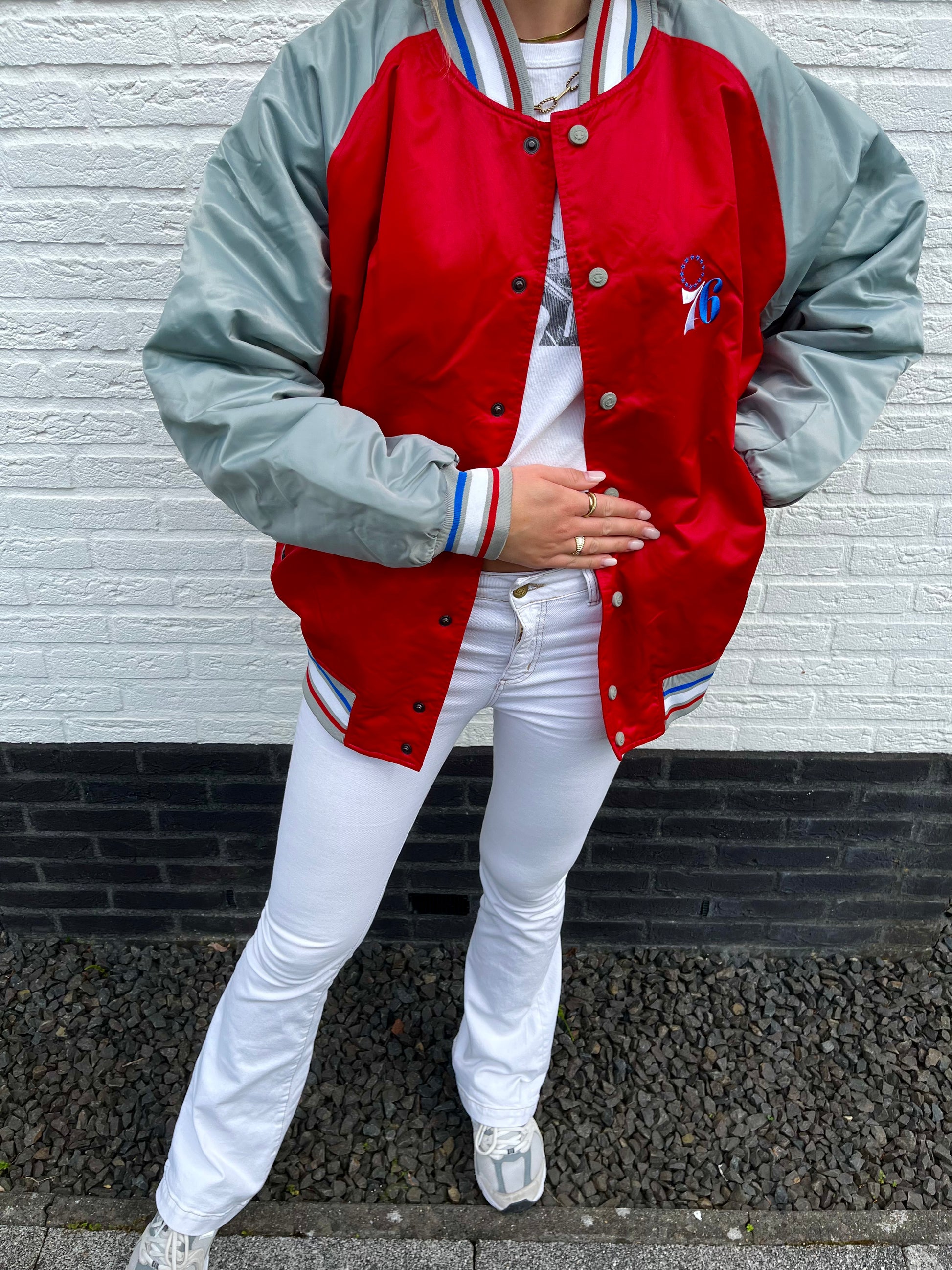 Philadelphia 76ers top bomber jacket