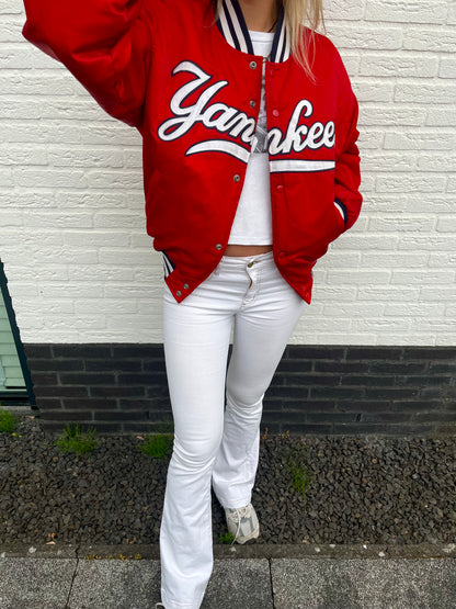 Starter Yankees spell-out bomber red | Laura Stappers Vintage