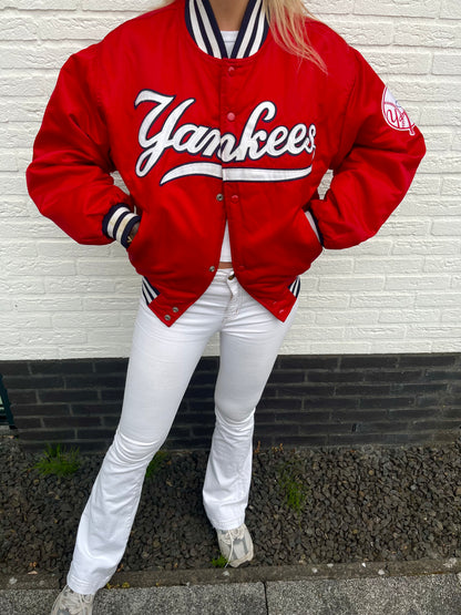 Starter Yankees spell-out bomber red | Laura Stappers Vintage