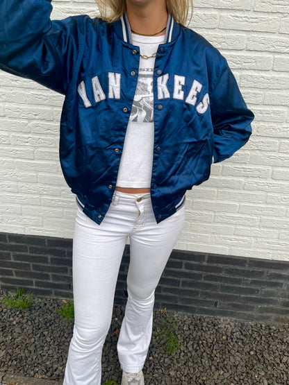 New York Yankees satin bomber | Laura Stappers Vintage