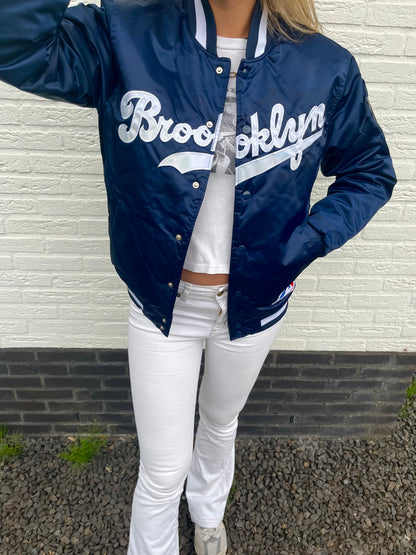 Vintage satin Brooklyn bomber jacket | Laura Stappers Vintage