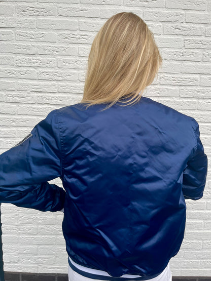 Vintage satin Brooklyn bomber jacket | Laura Stappers Vintage