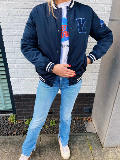 Keaton bomber jacket donkerblauw | Laura Stappers Vintage