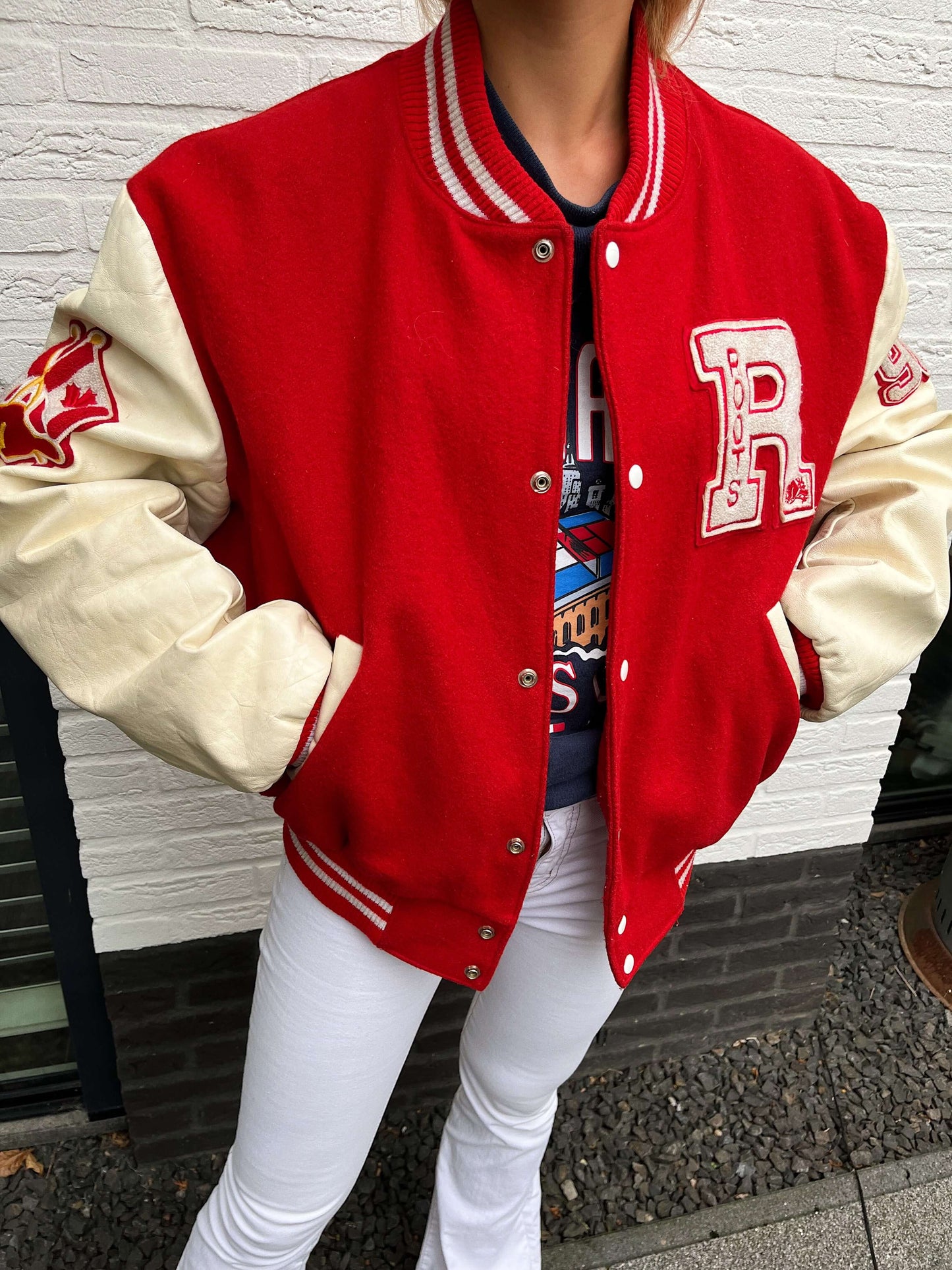 Canada Roots bomber rood | Laura Stappers Vintage