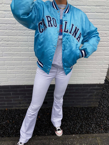 Vintage North Carolina bomber blauw | Laura Stappers Vintage