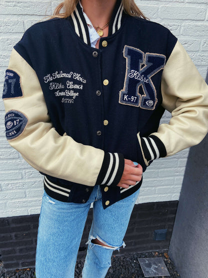 Vintage varsity baseball bomber jacket | Laura Stappers Vintage