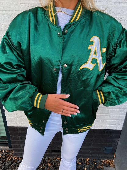 Vintage Oakland Athletics bomber groen | Laura Stappers Vintage