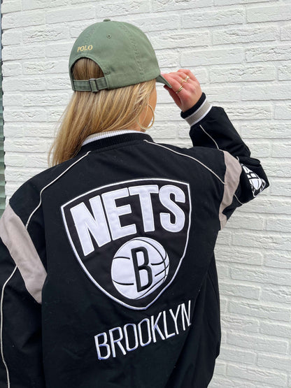 Brooklyn Nets bomber jacket reversible | Laura Stappers Vintage