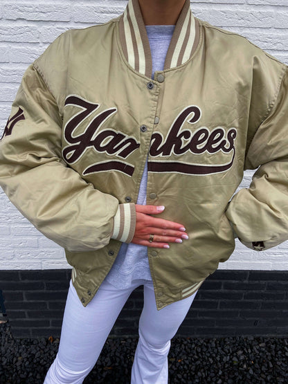 New York Yankees spell out bomber beige | Laura Stappers Vintage