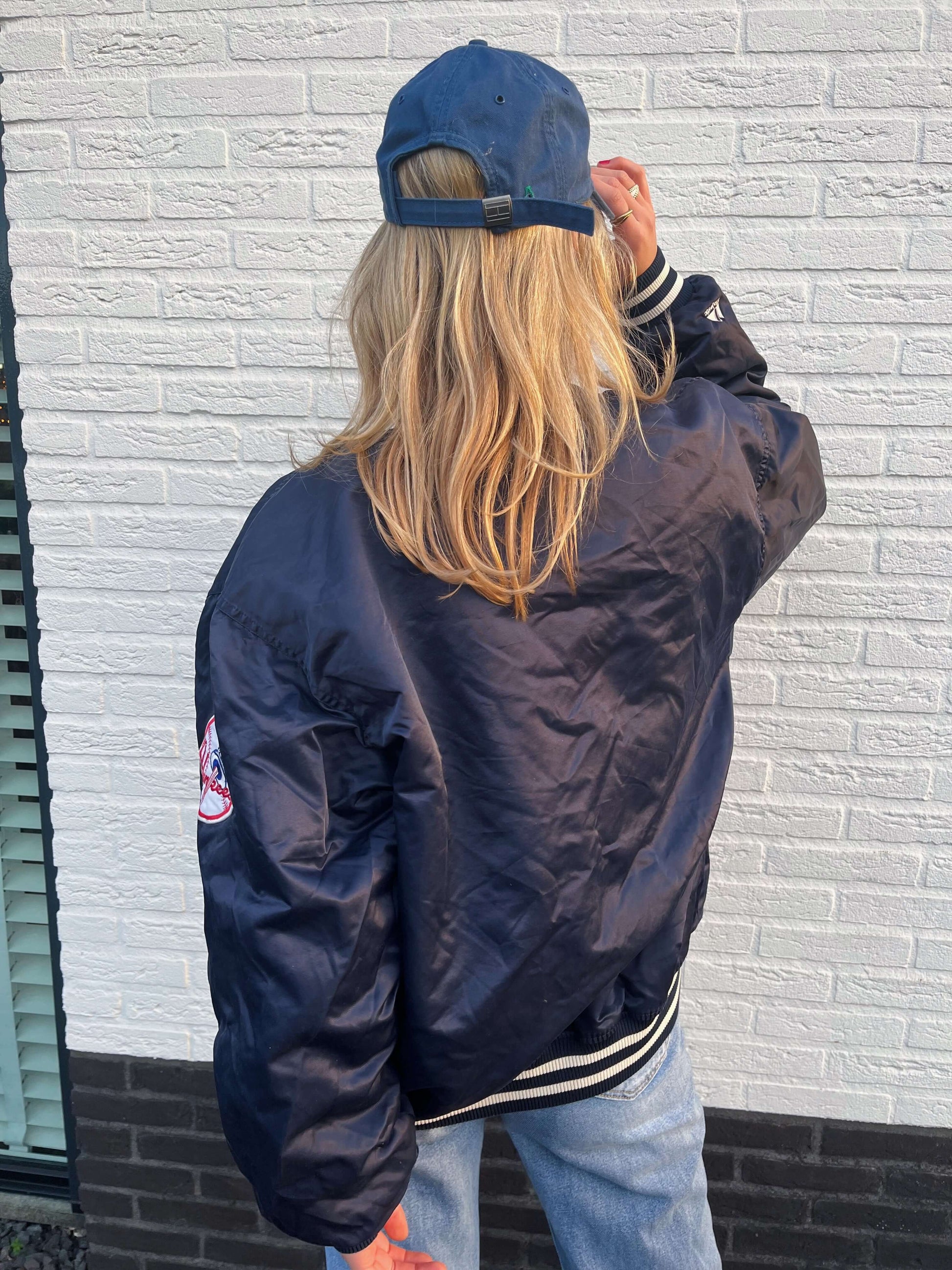 Yankees spell-out jacket maat L | Laura Stappers Vintage
