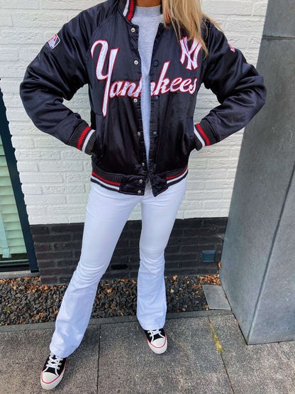 Yankees satin bomber size S | Laura Stappers Vintage