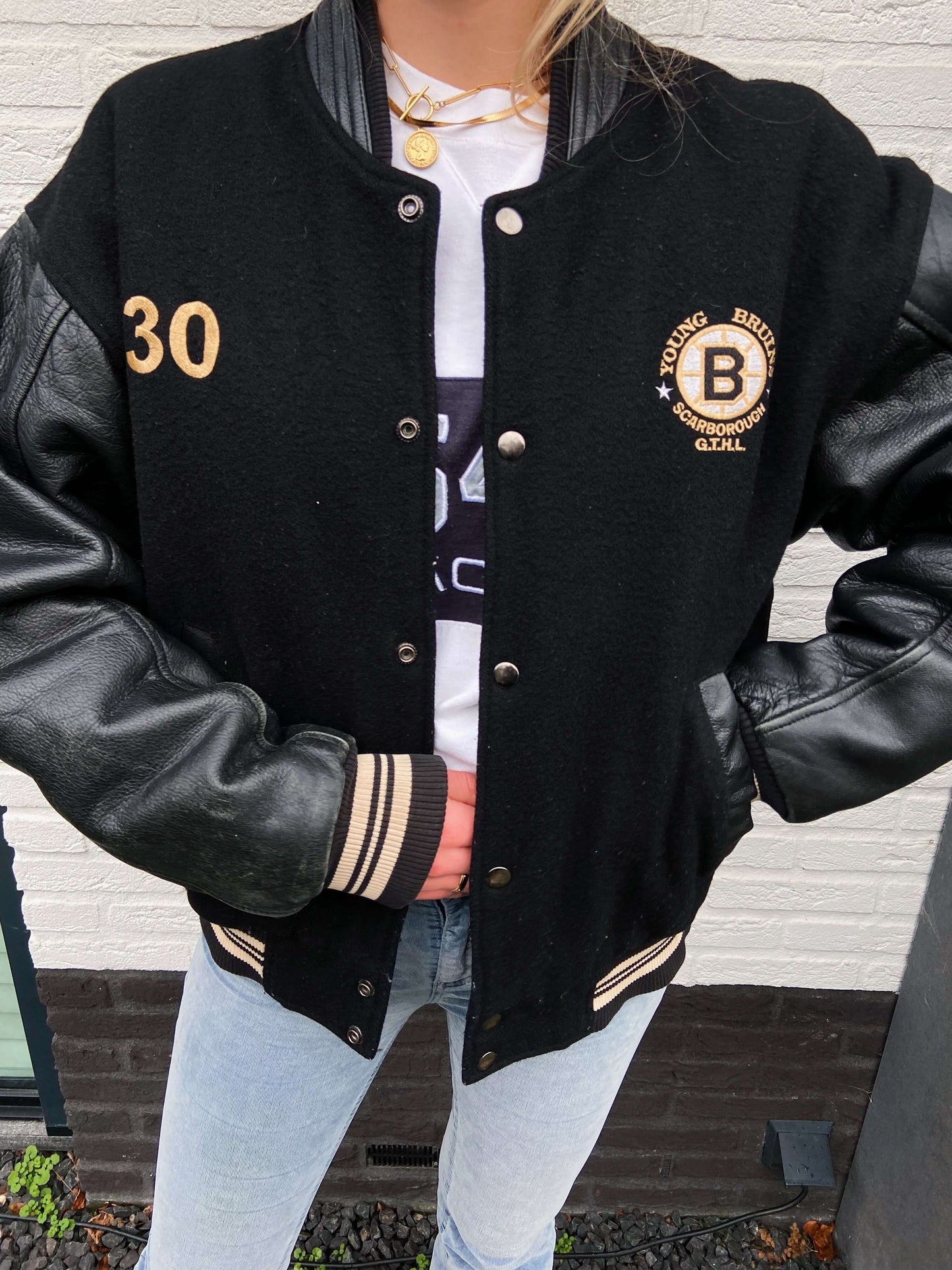 Bruins vintage baseball bomber | Laura Stappers Vintage