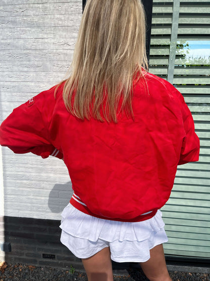 Vintage varsity jacket red | Laura Stappers Vintage