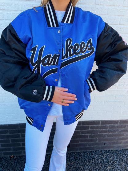 New York Yankees spell out indigo | Laura Stappers Vintage