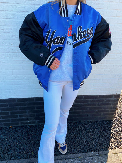 New York Yankees spell out indigo | Laura Stappers Vintage