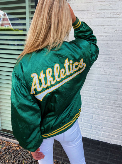 Vintage Oakland Athletics bomber groen | Laura Stappers Vintage