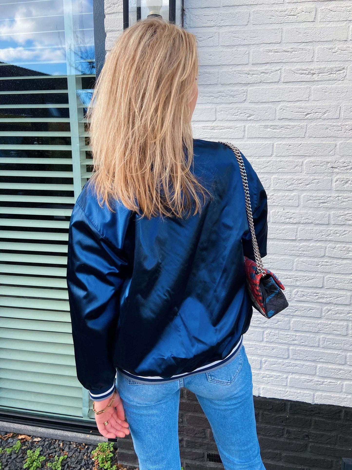 New York Yankees satin bomber | Laura Stappers Vintage