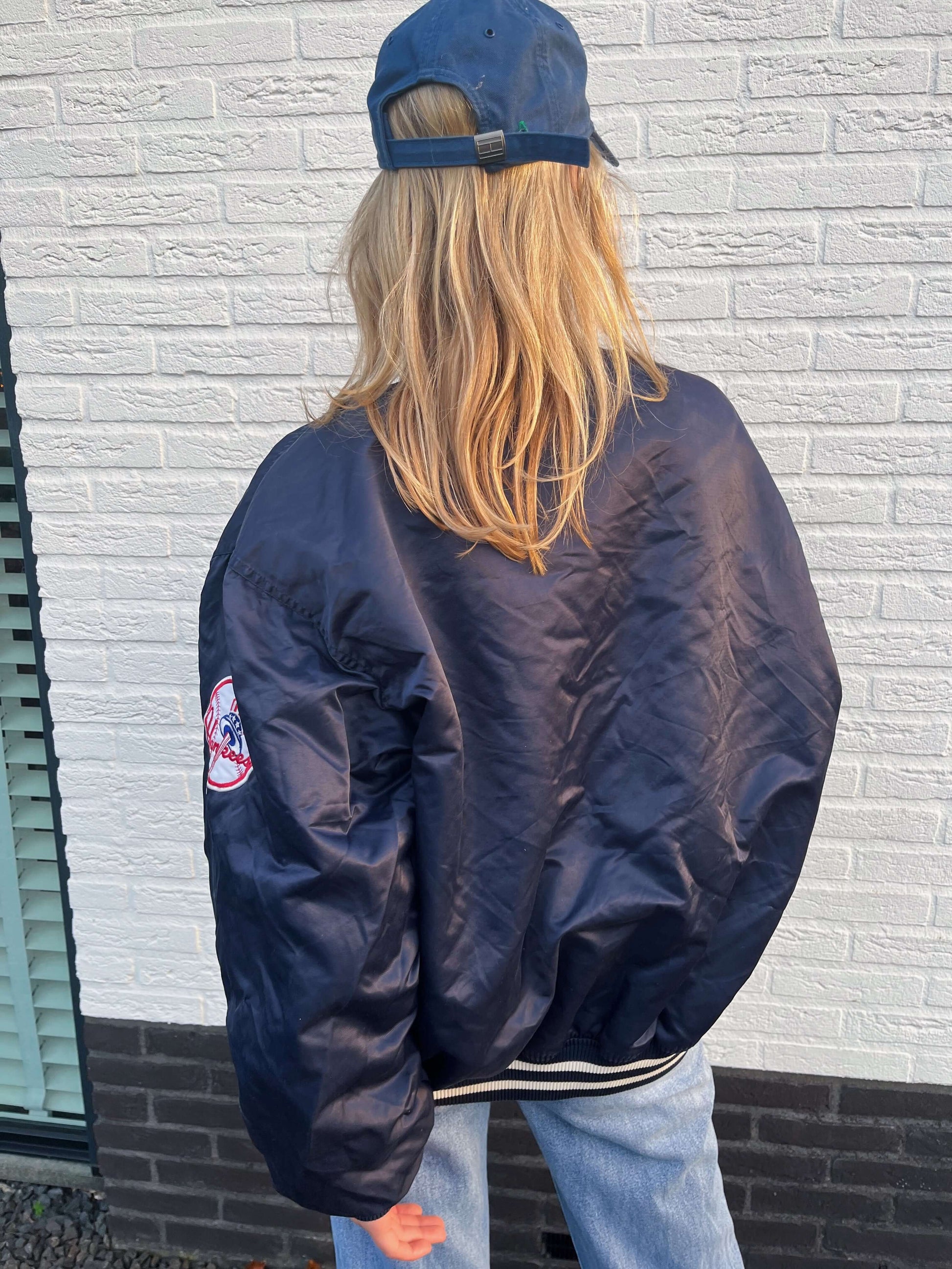 Yankees spell-out jacket maat L | Laura Stappers Vintage