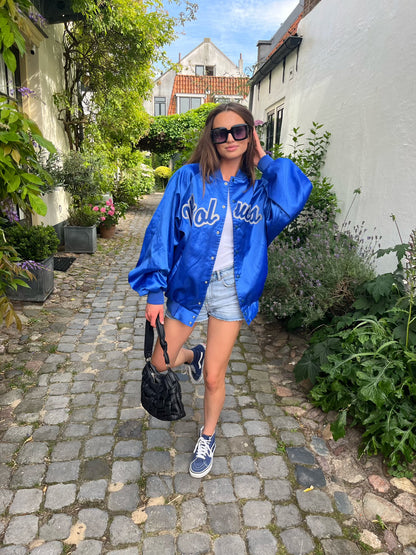 Vintage varsity Wolves satin bomber | Laura Stappers Vintage