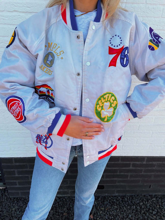 Champion patches American Sports bomber | Laura Stappers Vintage