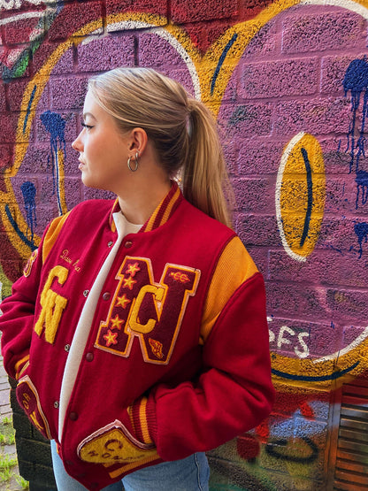 College bomber red | Laura Stappers Vintage